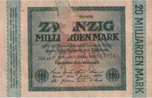 20 Milliarden Mark ro 115b Fehldruc